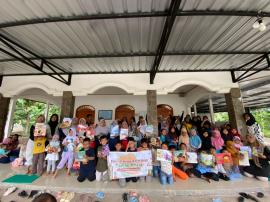 Sambang Perpuskal : Tingkatkan Literasi Sejak Dini di Masjid Al Amin Selang IV